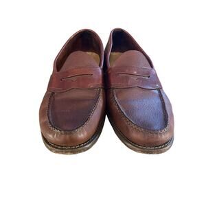 GH BASS Weejuns Mens 12D Penny Loafer Brown Pebbled Leather Preppy Dress Shoe